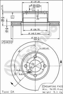 Brembo Remschijven 09.3946.10