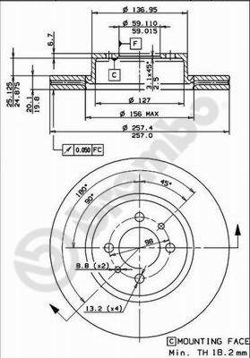 Brembo Remschijven 09.4768.10