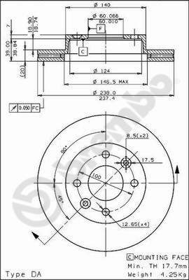 Brembo Remschijven 09.4925.20