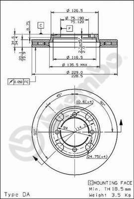Brembo Remschijven 09.5214.10