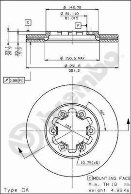 Brembo Remschijven 09.5232.10