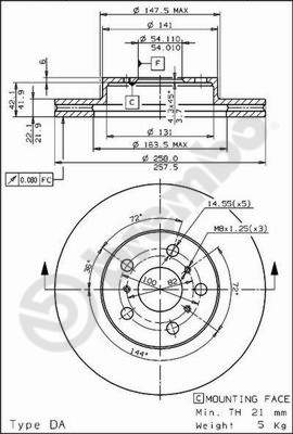 Brembo Remschijven 09.5676.10
