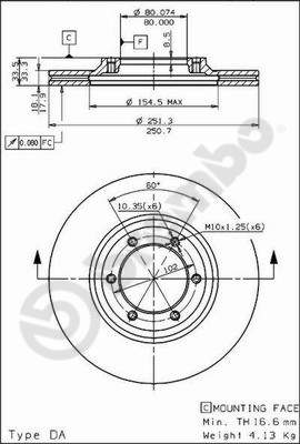 Brembo Remschijven 09.5705.10