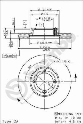 Remschijven Brembo 09.6709.10