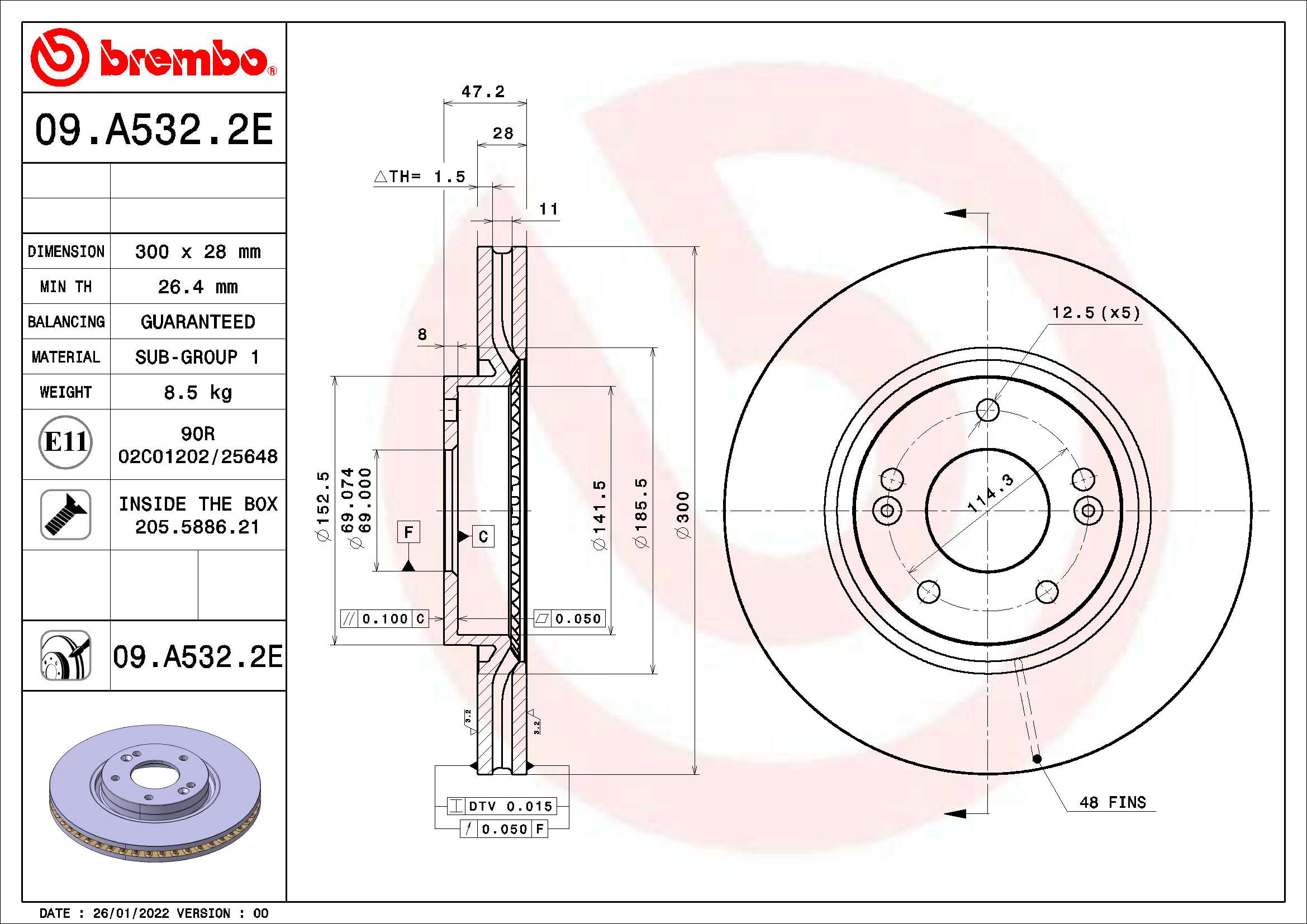 Brembo Remschijven KT 08 029