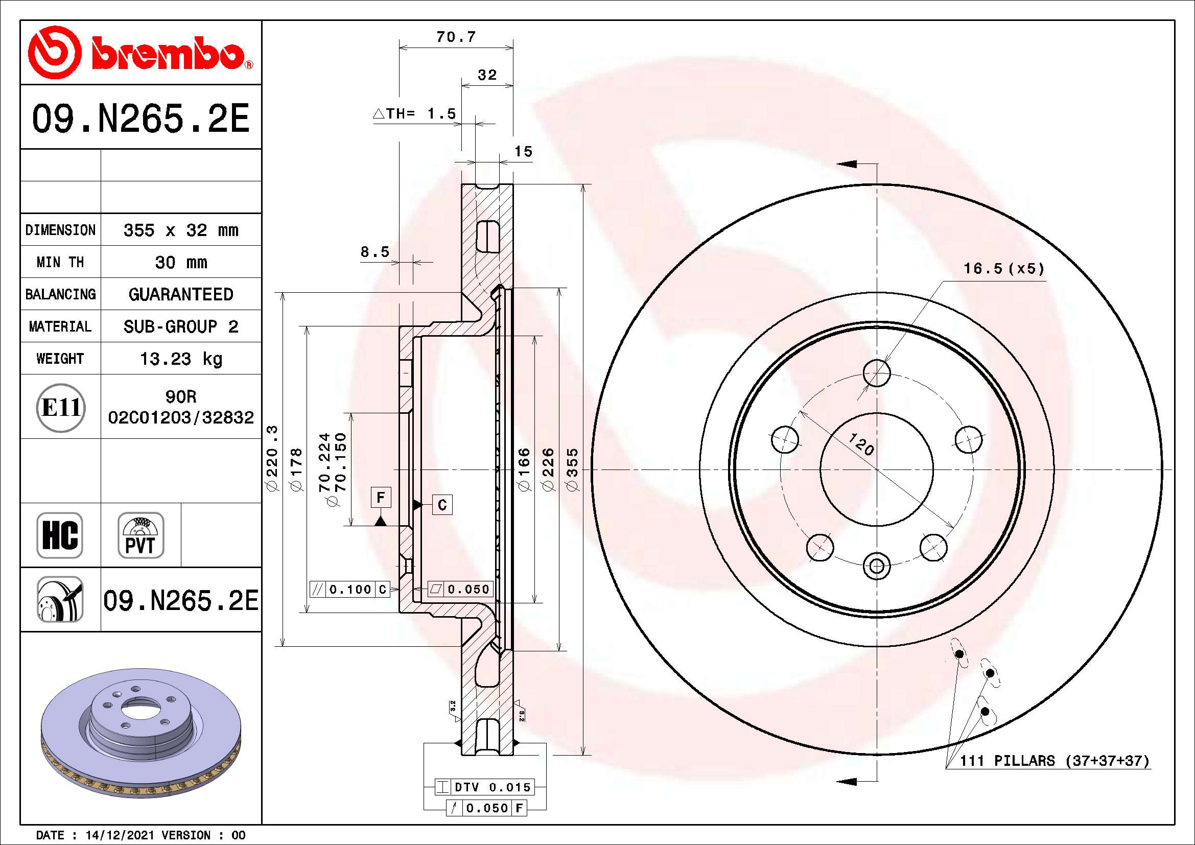 Brembo Remschijven KT 08 021