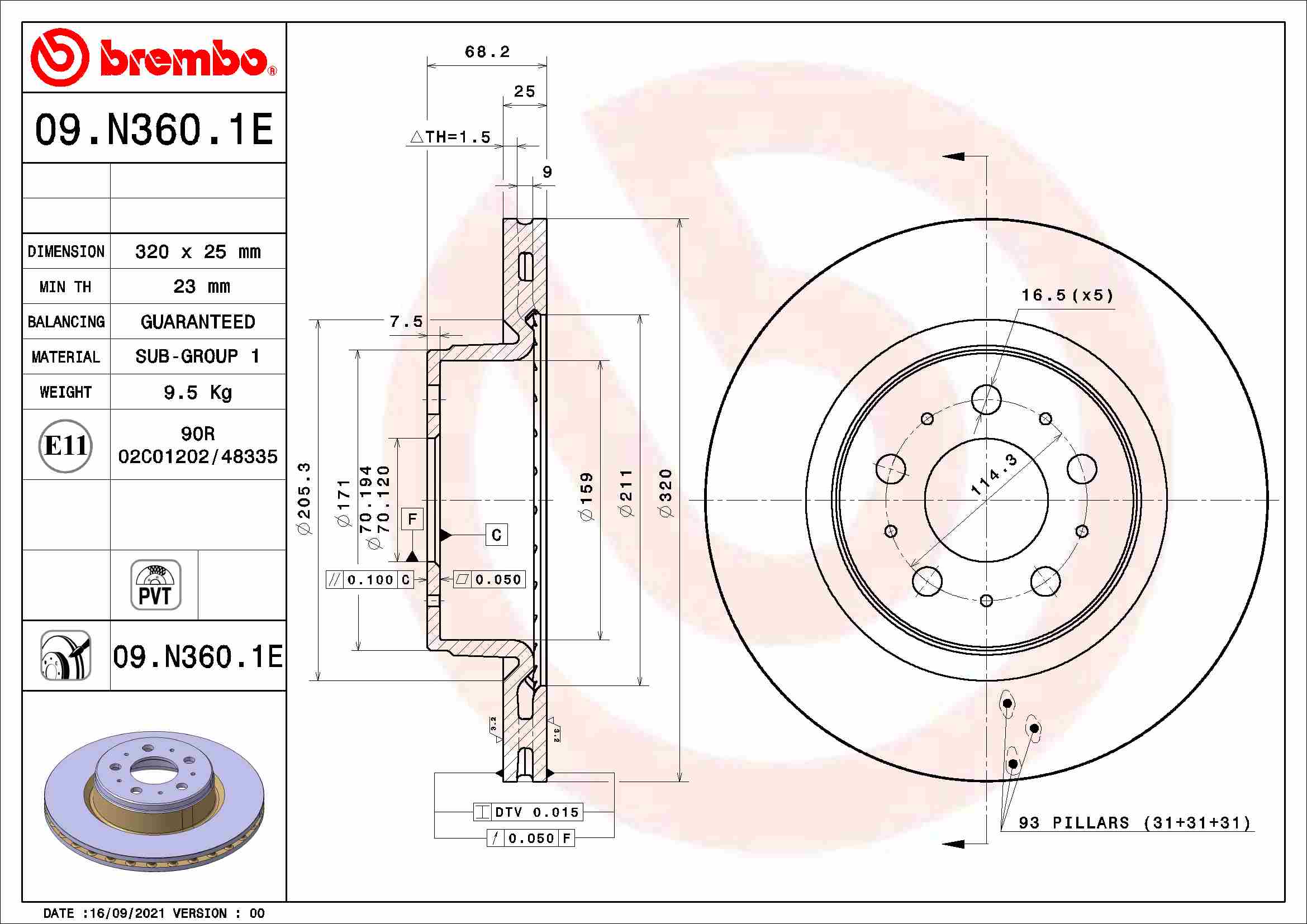 Brembo Remschijven KT 08 001