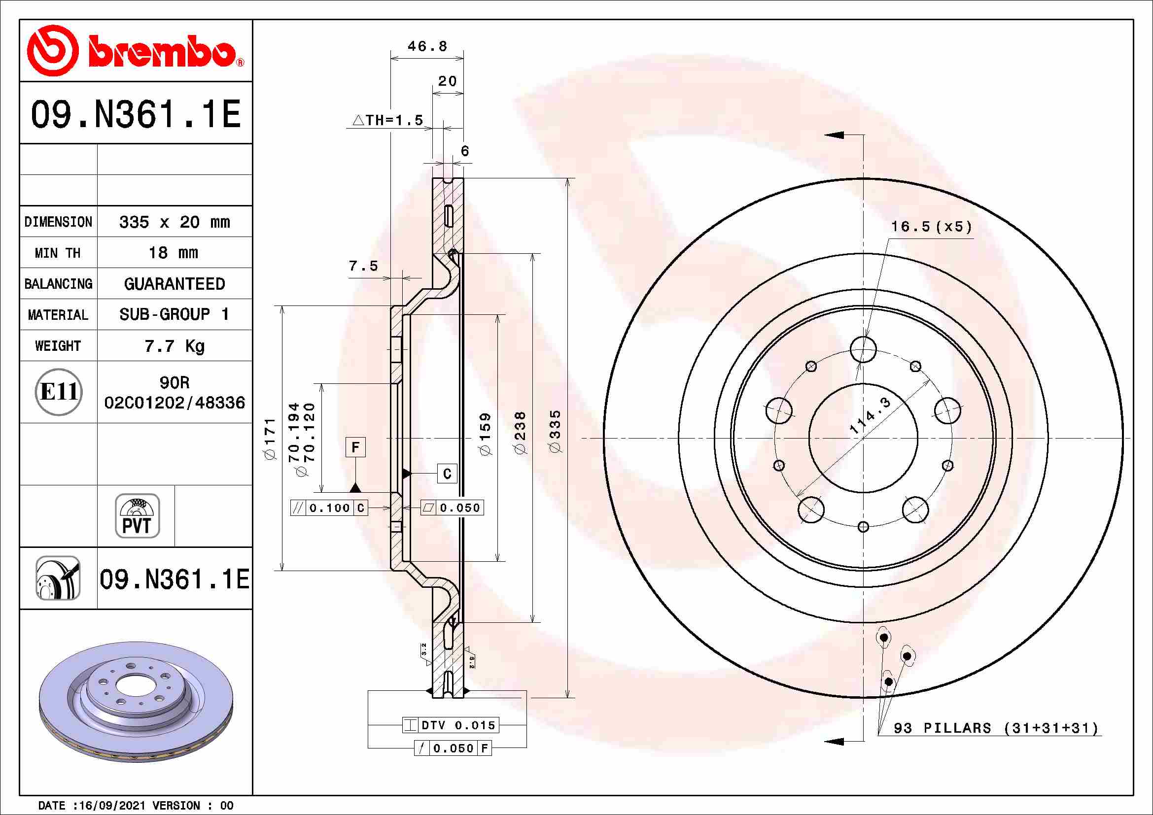 Brembo Remschijven KT 08 002