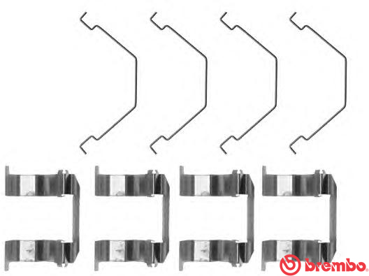 Rem montageset Brembo A 02 266