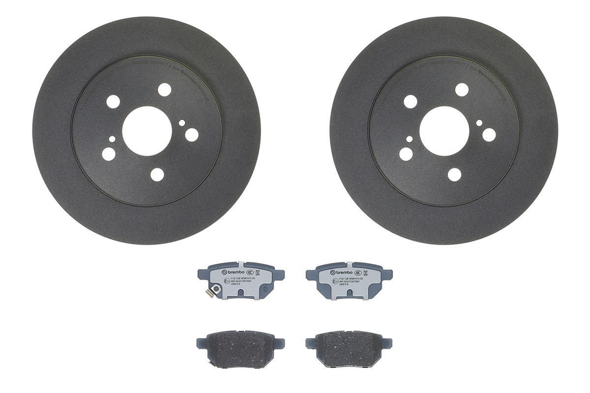 Brembo Remmenset, remschijf KT 08 068