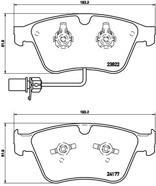 Brembo Remblokset P 05 003