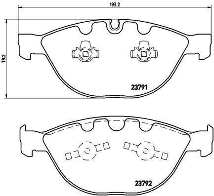 Brembo Remblokset P 06 047