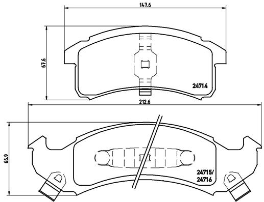 Brembo Remblokset P 07 002