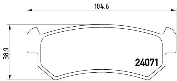 Brembo Remblokset P 10 001