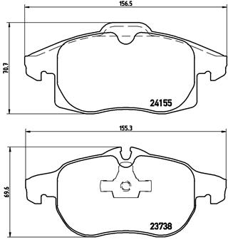 Brembo Remblokset P 10 011