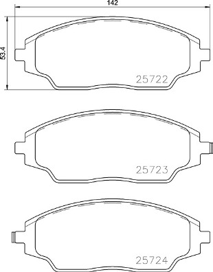 Remblokset Brembo P 10 070