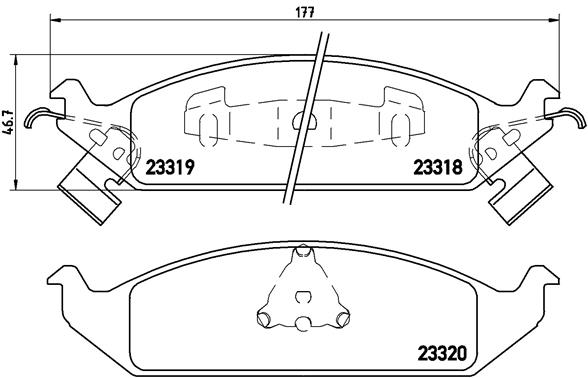 Remblokset Brembo P 11 011