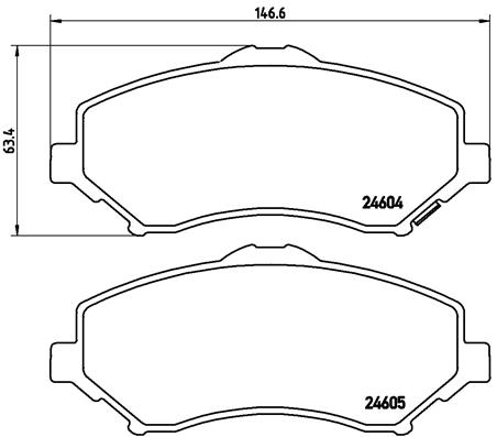 Remblokset Brembo P 11 022