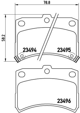 Remblokset Brembo P 16 009