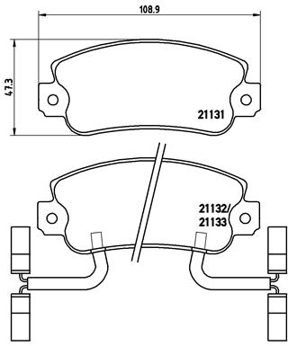 Remblokset Brembo P 23 031