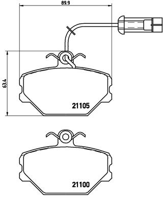 Brembo Remblokset P 23 044