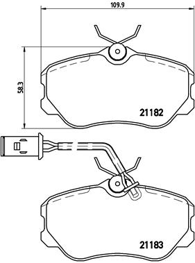 Brembo Remblokset P 23 047