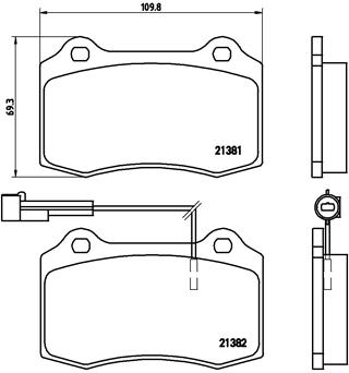 Brembo Remblokset P 23 052