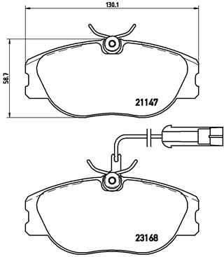 Brembo Remblokset P 23 066