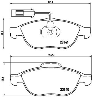 Brembo Remblokset P 23 075