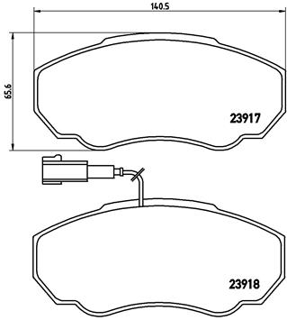 Brembo Remblokset P 23 091