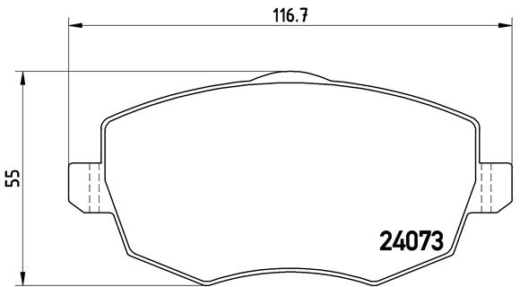 Brembo Remblokset P 23 095