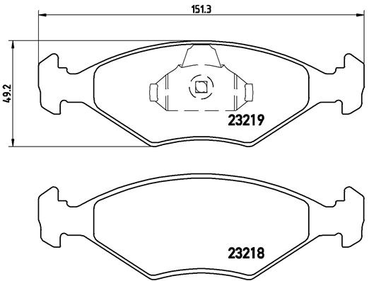 Brembo Remblokset P 23 124