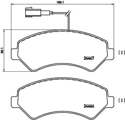 Brembo Remblokset P 23 136