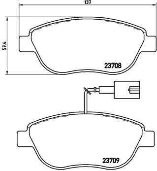 Brembo Remblokset P 23 137X