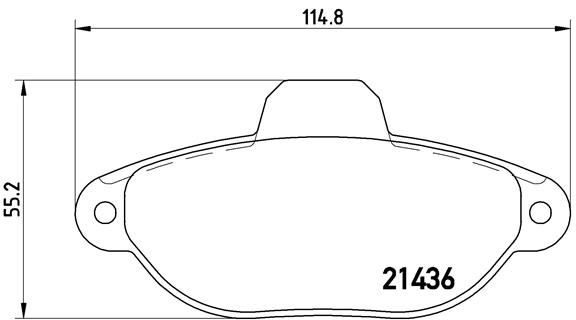 Remblokset Brembo P 23 160