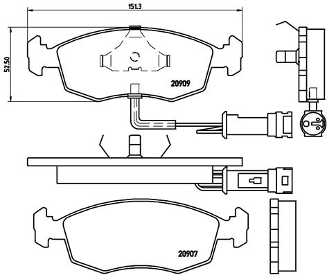 Brembo Remblokset P 24 007