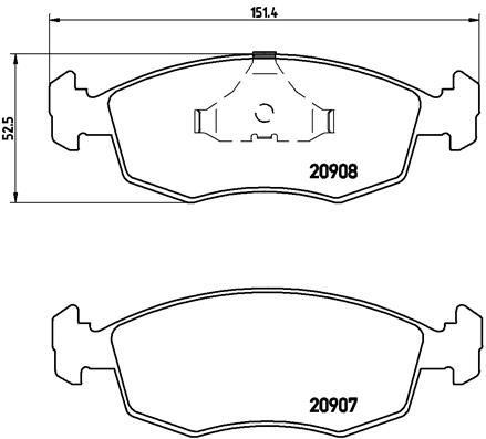 Brembo Remblokset P 24 019