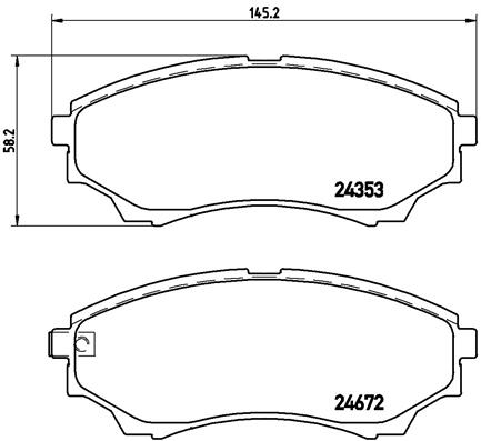 Brembo Remblokset P 24 086