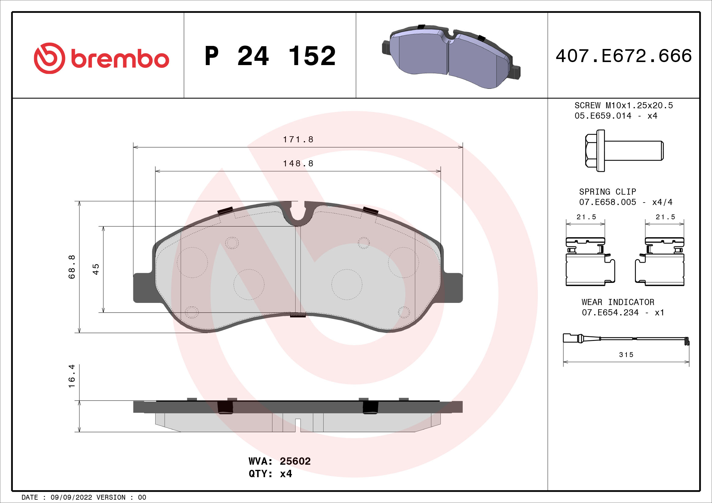 Brembo Remblokset P 24 152