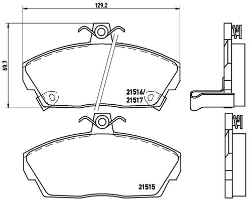 Brembo Remblokset P 28 020