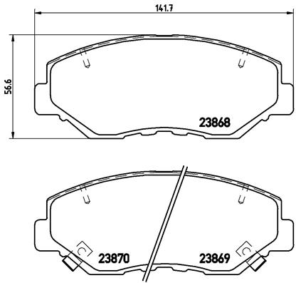 Remblokset Brembo P 28 035X