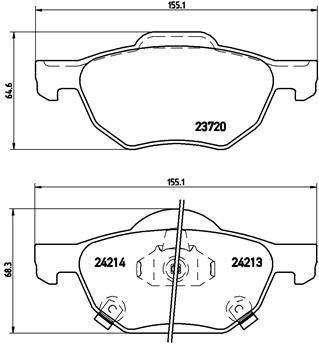 Brembo Remblokset P 28 036