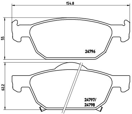 Brembo Remblokset P 28 044