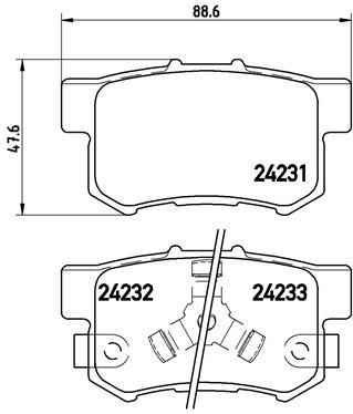 Brembo Remblokset P 28 051