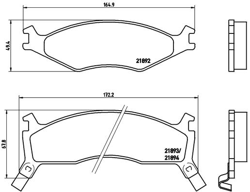 Brembo Remblokset P 30 006