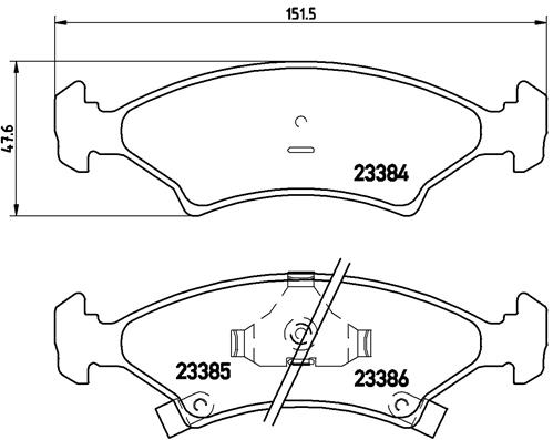 Remblokset Brembo P 30 009