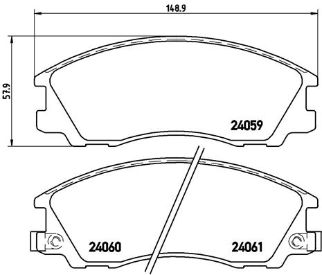 Brembo Remblokset P 30 017