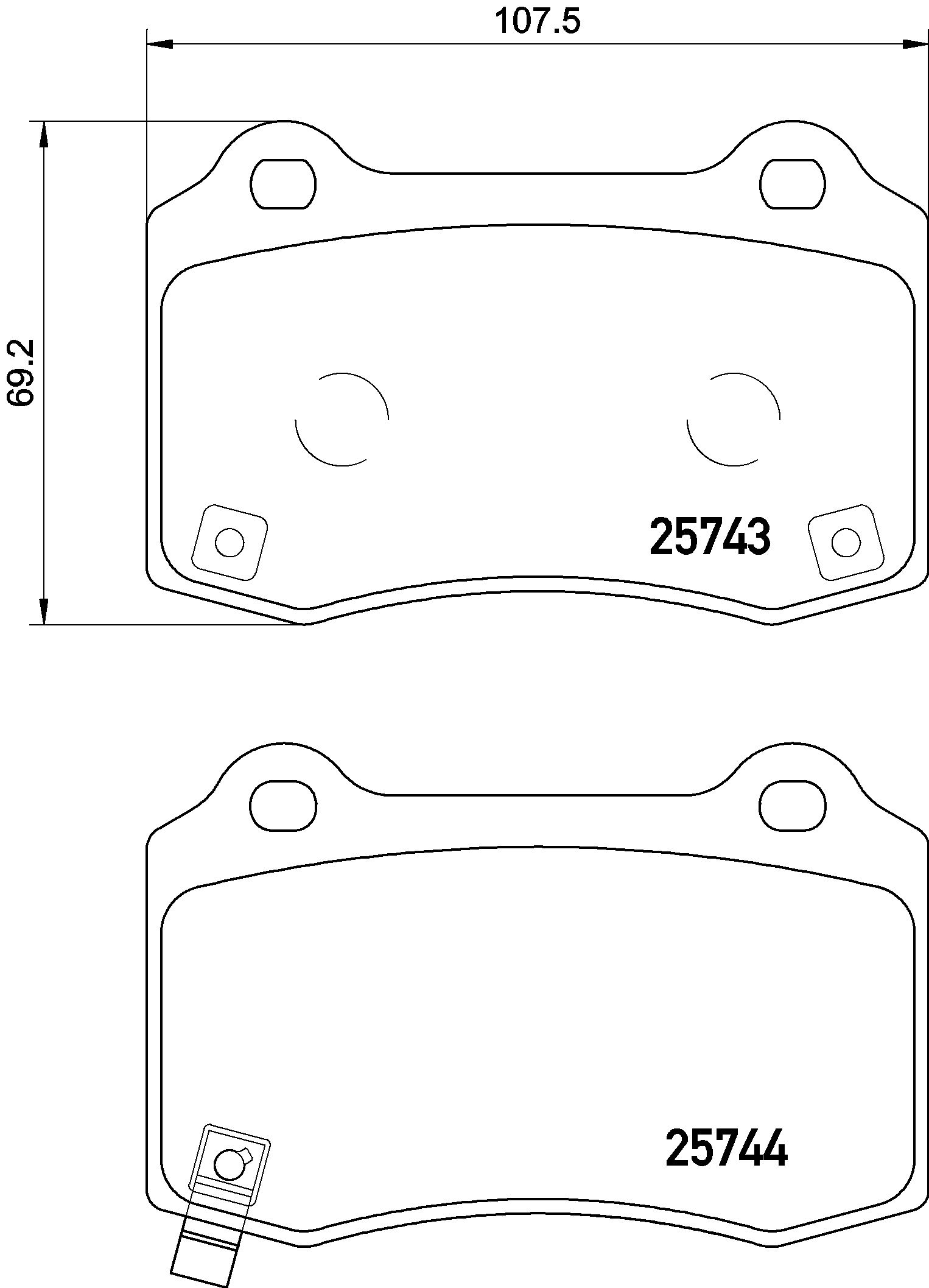 Remblokset Brembo P 30 074E