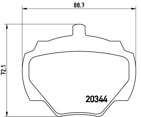 Brembo Remblokset P 44 001