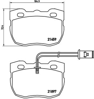 Brembo Remblokset P 44 004